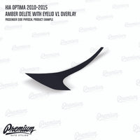 Headlight Amber Delete with Eyelid V1 - Gloss Black | Kia Optima 2011-2015