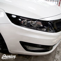 Headlight Amber Delete with Eyelid V1 - Gloss Black | Kia Optima 2011-2015