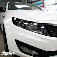 Headlight Amber Delete with Eyelid V1 - Gloss Black | Kia Optima 2011-2015