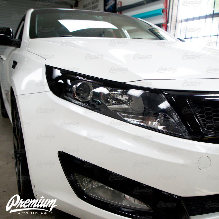 Headlight Amber Delete with Eyelid V1 - Gloss Black | Kia Optima 2011-2015