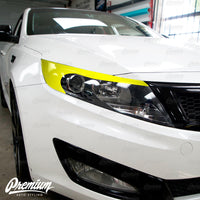 Headlight Amber Delete with Eyelid V1 - Gloss Black | Kia Optima 2011-2015