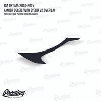 Headlight Amber Delete with Eyelid V2 - Gloss Black | Kia Optima 2011-2015