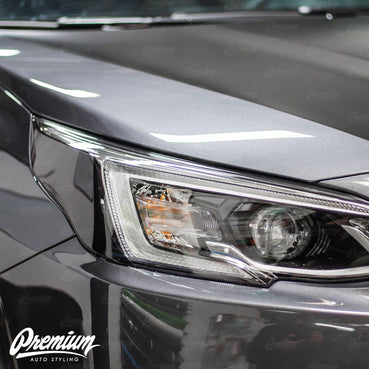 Headlight Amber Delete Overlay - Gloss Black
