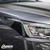 Headlight Amber Delete Overlay - Gloss Black