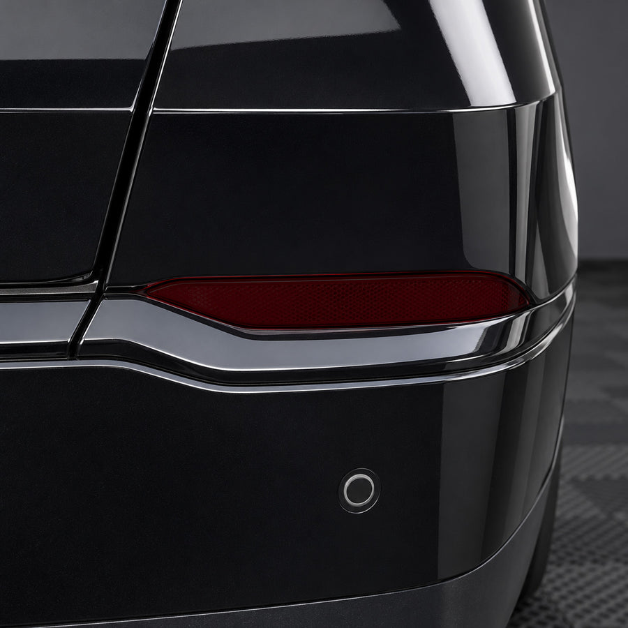 2022–2026 Acura MDX Smoked Rear Bumper Reflector Overlays | Gloss Black & Smoked Tint