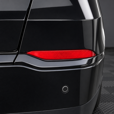 2022–2026 Acura MDX Smoked Rear Bumper Reflector Overlays | Gloss Black & Smoked Tint