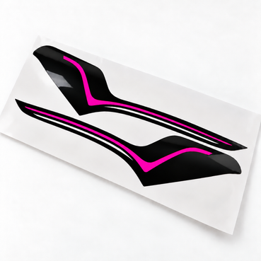 Pre-cut pink DRL tint and gloss black amber-delete vinyl overlays for 2021–2025 Acura TLX
