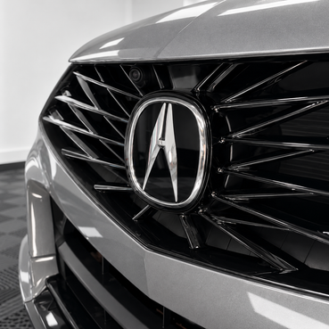 2021–2025 Acura TLX Front Emblem Tint Overlay | Pre-Cut Smoked Vinyl