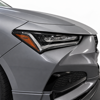 2021–2025 Acura TLX headlight amber reflector with smoked tint overlay installed