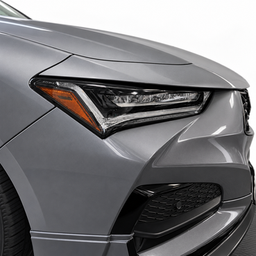 2021–2025 Acura TLX Headlight Amber Delete Overlays | Pre-Cut Smoked Tint or Gloss Black
