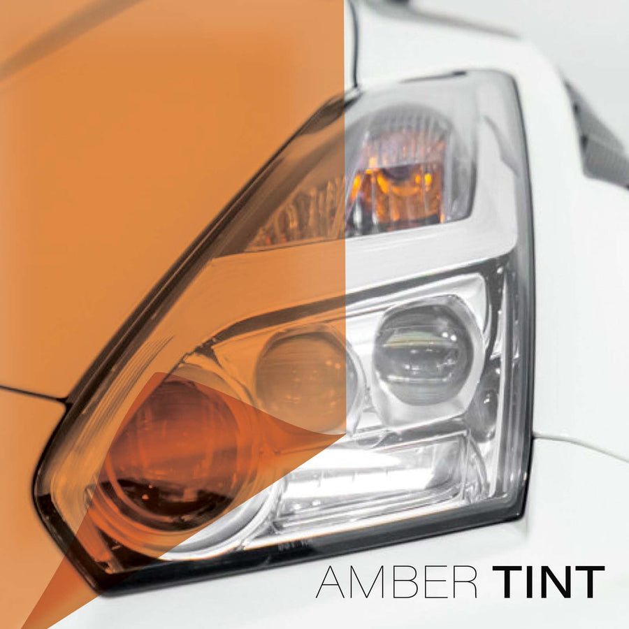 Amber Tint - Bulk Tint Film 13.5-inch wide  (Headlight, Tail Light, Fog Lights)