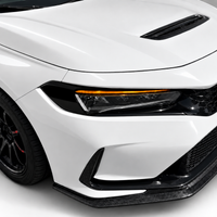 2022–2026 Honda Civic FL5 | Headlight Amber DRL +  Reflector Delete Pre-Cut Vinyl Eyelid Overlays