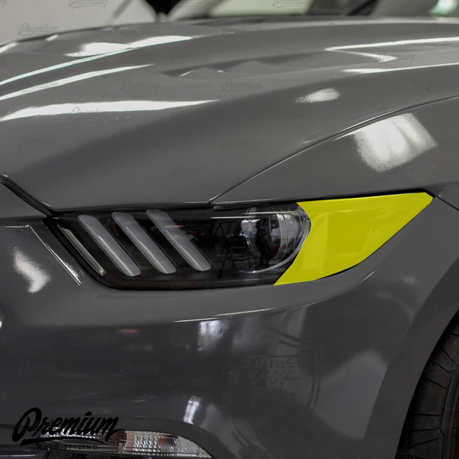 2015-2017 Ford Mustang headlight amber delete