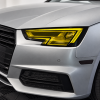 2017–2019 Audi A4 / S4 B9 DRL Tint + Amber Delete Overlays & Yellow Headlight | Pre-Cut Kit