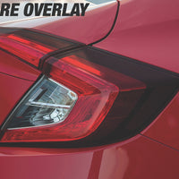 Tail Light Red Tint Insert Overlays