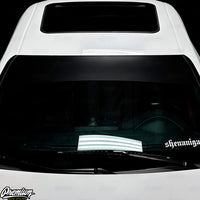 Universal Fit | SATIN BLACK Window Banner - Blank ( No Logo )