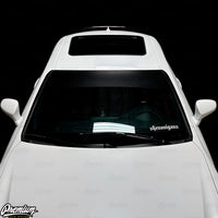 Universal Fit | SATIN BLACK Window Banner - Blank ( No Logo )