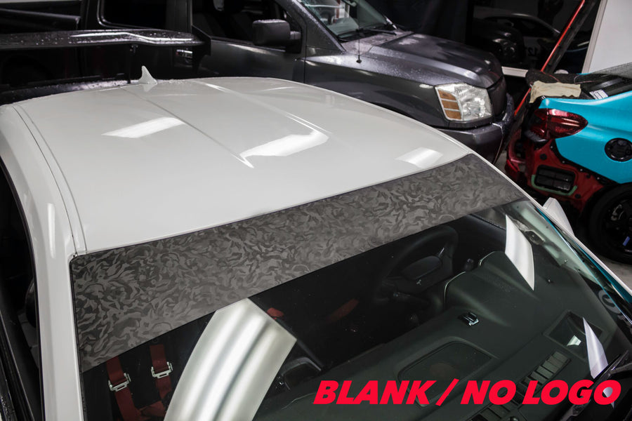Shadow Black  Windshield Banner ( NO LOGO )