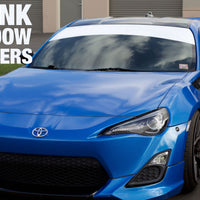 UNIVERSAL FIT | (Choose Your Color) Blank Window Banner - No Logo