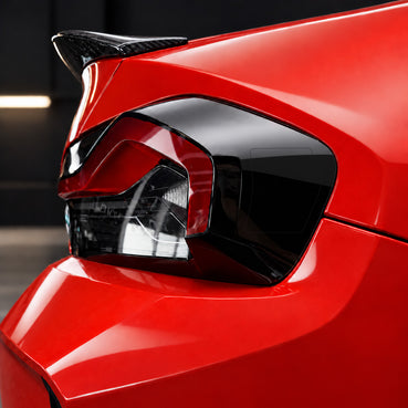 2023-2026 BMW G87 M2 Taillight Side Marker Reflector Pre-Cut Vinyl Overlay | Smoked Tint & Gloss Black