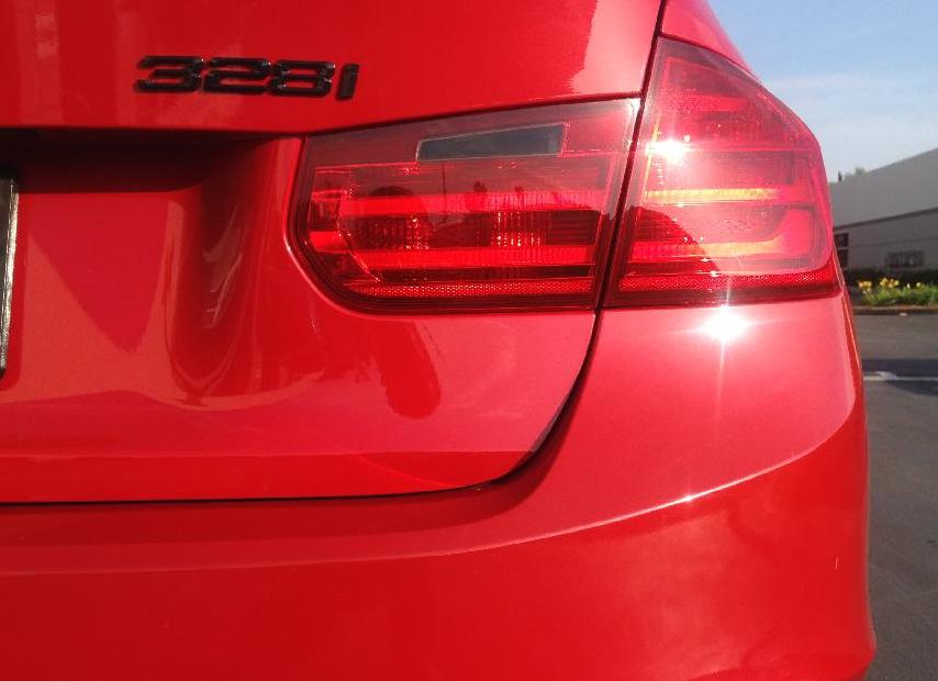 Reverse Tail Light Overlays - Smoke Tint | 2012-2015 BMW F30 SEDAN