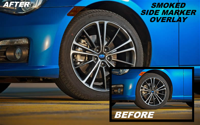 2012-2020 Subaru BRZ front side marker reflector overlay