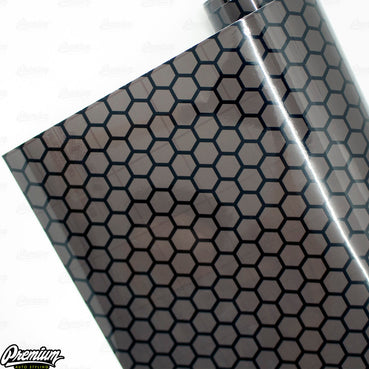 PREMIUM AIR RELEASE TINT | MEDIUM SMOKE HONEYCOMB TINT 19" Wide