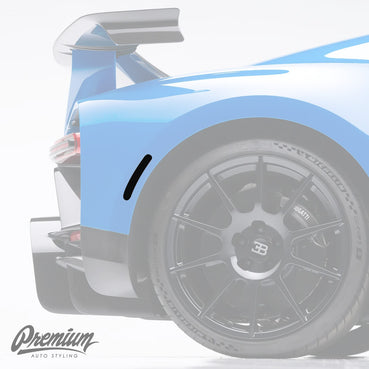 Bugatti Chiron Smoked PPF Rear Side Marker Tint Overlays