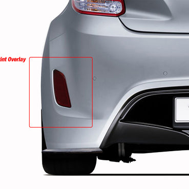 Rear Bumper Reflector Overlay - Smoke Tint | 2011-2017 Hyundai Veloster Non Turbo