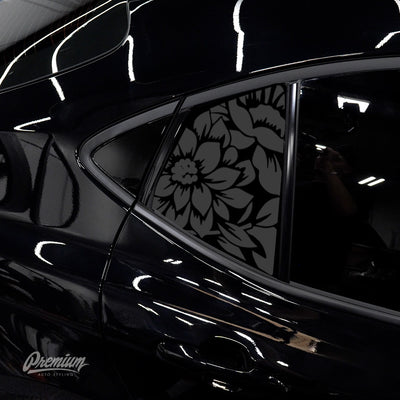Floral Quarter Window DECAL | 2025+ Toyota Camry