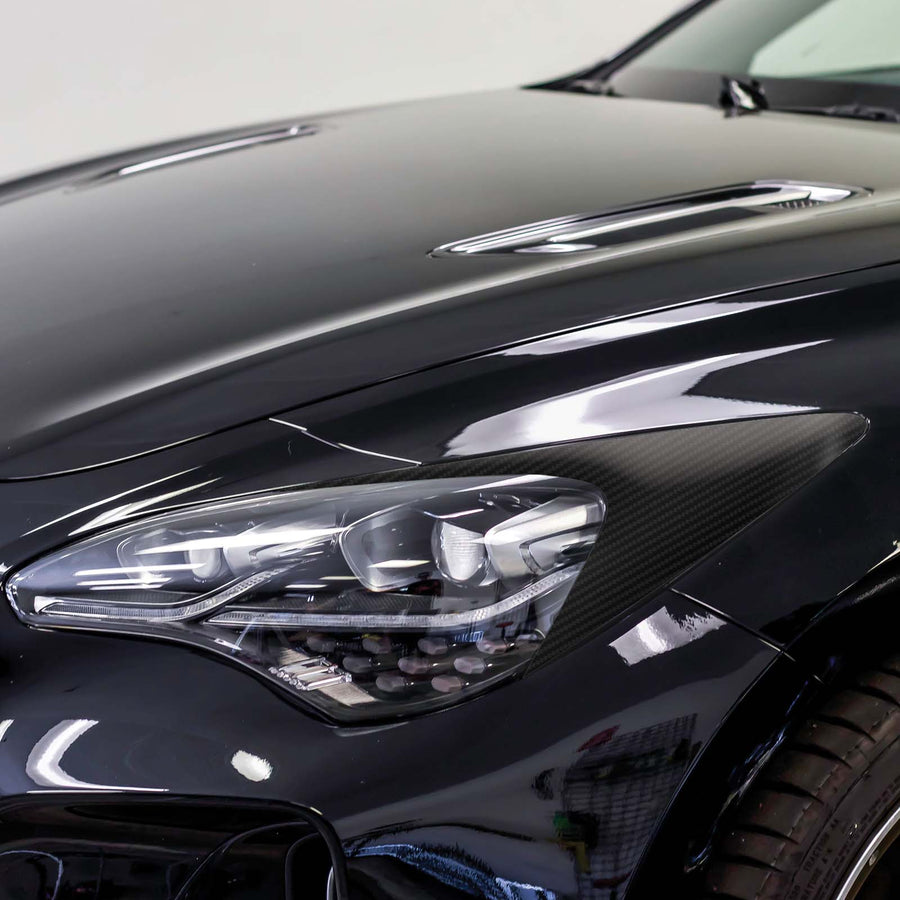 Carbon Fiber Headlight Amber Delete | 2018-2023 Kia Stinger