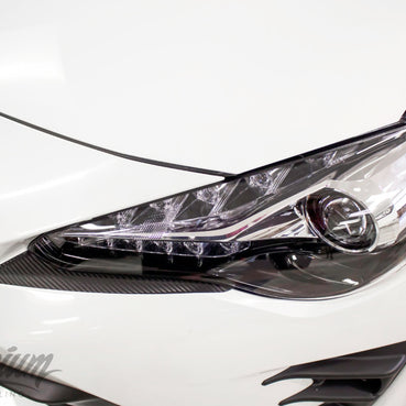 Under Eyelid Front Bumper Vinyl Accent - Carbon Fiber | 2017-2018 Toyota GT86