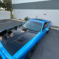 High Gloss Black - Hood Wrap Vinyl | Universal Fit ( Measure Size Needed)