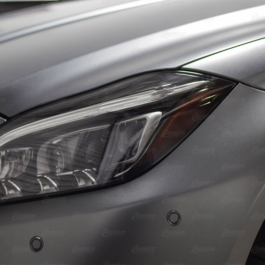 Headlight Amber Delete Vinyl Overlay - Smoke Tint | 2016 Mercedes CLS 63S