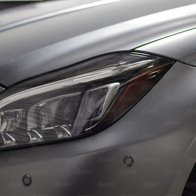 Headlight Amber Delete Vinyl Overlay - Smoke Tint | 2016 Mercedes CLS 63S