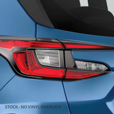 2024–2026 Subaru Crosstrek Red Tail Light Turn Signal Tint Overlays