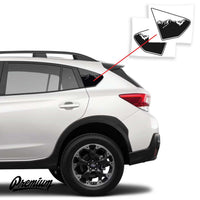 Version 2 - Mtn. Range Quarter Window DECAL