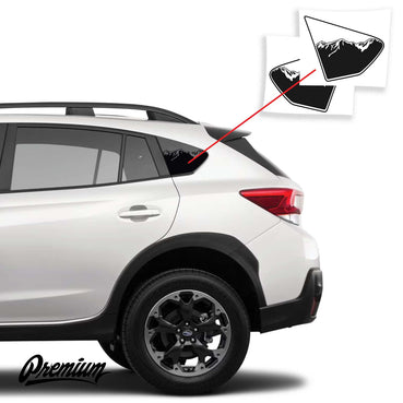 Version 2 - Mtn. Range Quarter Window DECAL