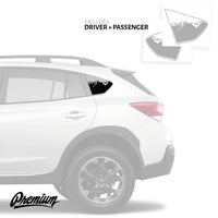 Version 2 - Mtn. Range Quarter Window DECAL