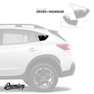 Version 2 - Mtn. Range Quarter Window DECAL