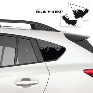 Version 2 - Mtn. Range Quarter Window DECAL