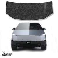 Pre-Cut Shadow Black Frunk Wrap | 2024+ Tesla CyberTruck