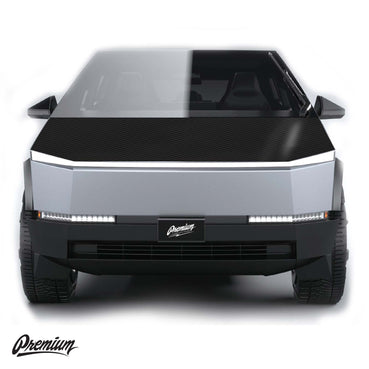 Pre-Cut Carbon Fiber Frunk Wrap | 2024+ Tesla CyberTruck