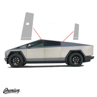 B & C Pillar Clear Protection Film (Pre-Cut PPF) - 2024+ Cyber Truck