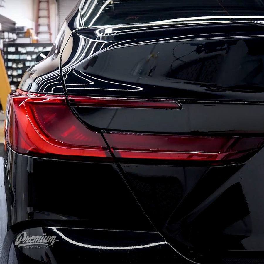 Full Red Tail Light Turn Signal + Reverse Light Pre-cut Overlays | 2025 Toyota Camry XLE / XSE