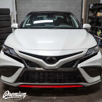 Front Lip Pre-Cut Vinyl Overlay - Select Color | 2021-2024 Toyota Camry SE / XSE