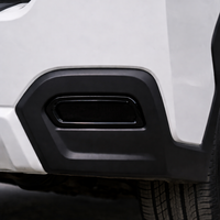 Rear Bumper Reflector Gloss Black Vinyl Overlays