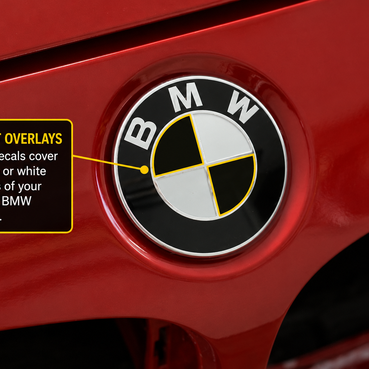 BMW Roundel UNIVERSAL Emblem Overlays Universal Kit