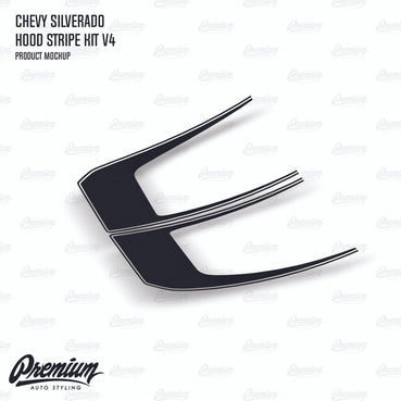 2016-2018 Chevy Silverado Hood Stripe Kit