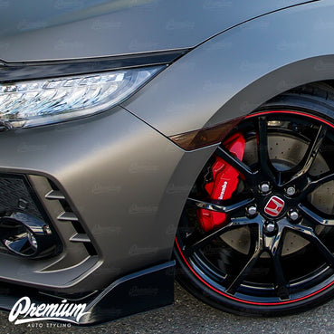 Smoked Front Side Reflector Light Overlays